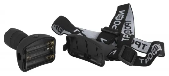 Фонарь налобный светодиодный GB-301 на батарейках Трофи