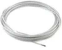 Трос 3/4 мм в ПВХ DIN3055 цинк (боб. 50м) (Стройбат), уп