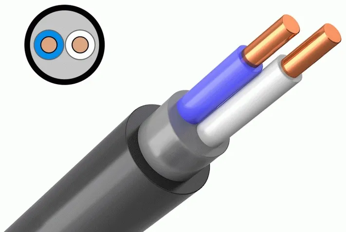 Кабель ВВГнг(А)-LS 2*1,5 (ГОСТ) (круглый)