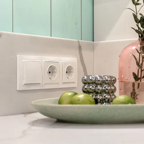 Выключатель 2-кл. Белый WERKEL