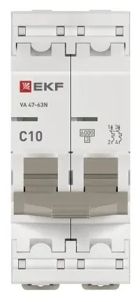 Автоматический выключатель ВА 47-63N C10/2 6кА Proxima EKF