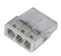 Клемма 3 отверстия 0,5-2,5 СМК 2273-203 (HLT)