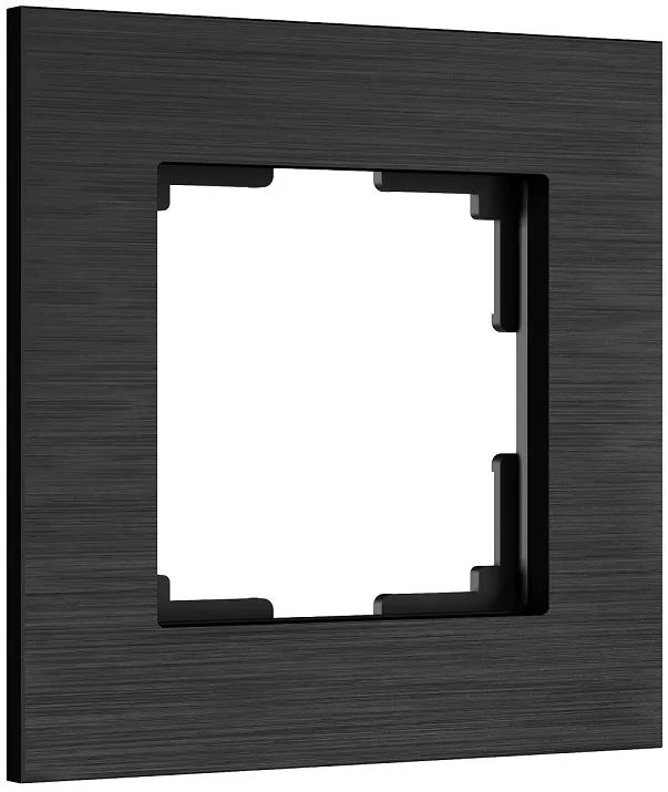 Рамка 1-я Черный Алюминий (алюминий) AluMax WERKEL