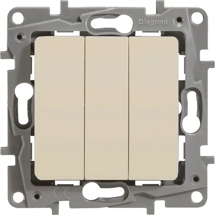 Выключатель 3-кл.Сл.кость ETIKA  LEGRAND