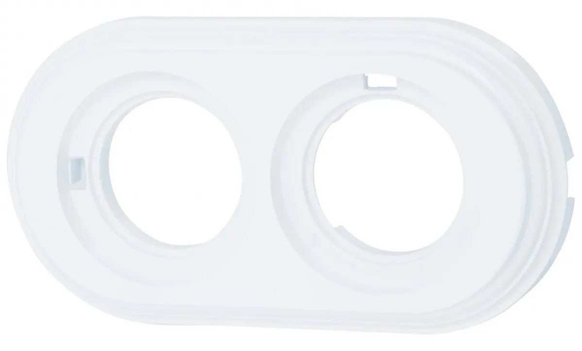 Рамка 2-я Белый (пластик) Bironi