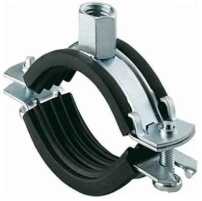 Хомут сантехнический 2 1/2" (74-80) М8 цинк без шпильки Premium (в упак. - 180 шт.)