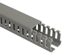 Кабель-канал перфорированный 80х60 СЕРЫЙ ширина перфорации 4 мм IEK 2м (8)