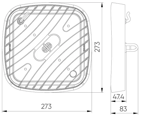 Светильник подвесной LED ECOBEAM 4000К 150Вт 15000Lm IP65 черный Ledline