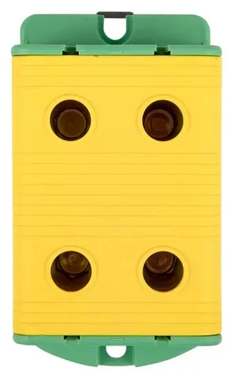 Клемма силовая вводная двойная КСВ 35-150 желто-зеленая EKF PROxima