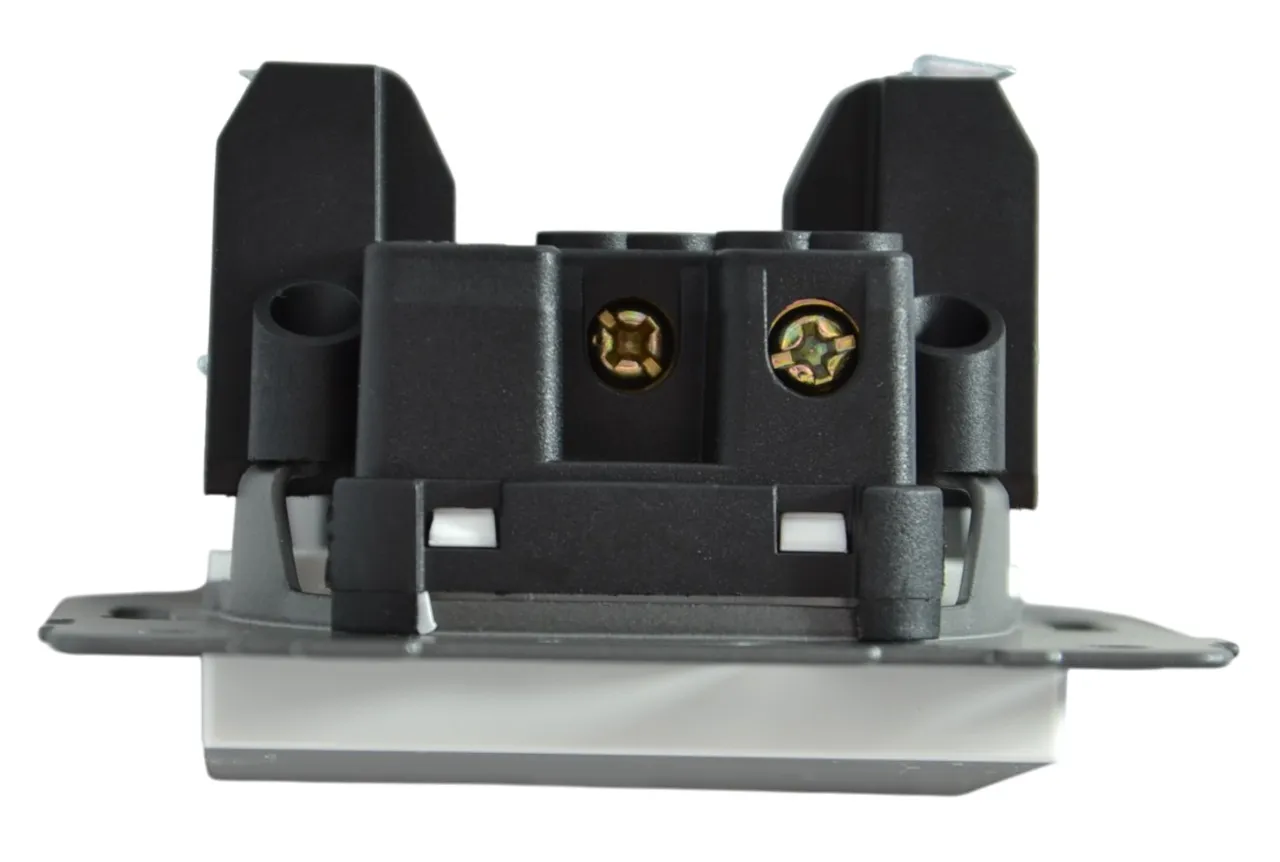 Выключатель проходной 1-кл. с подсветкой белый A-004W "Aura" AWSproducts