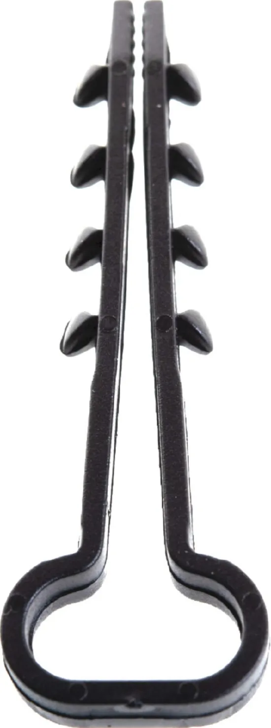 Дюбель-хомут ДХП 12х6 Черный Fortisflex (100шт) (аналог USMP-3), уп