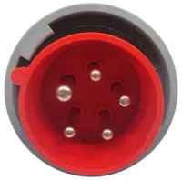 Вилка переносная 16A 5п (3P+PE+N) SLN-0152 IP67, 380В, AWSPRODUCTS