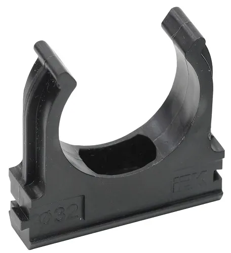 Крепеж-клипса для труб 32 мм ЧЕРНАЯ CF32 IEK (50)