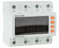 Реле контроля напр. и тока RPVA3-63A, 3ф, 63А Reletek