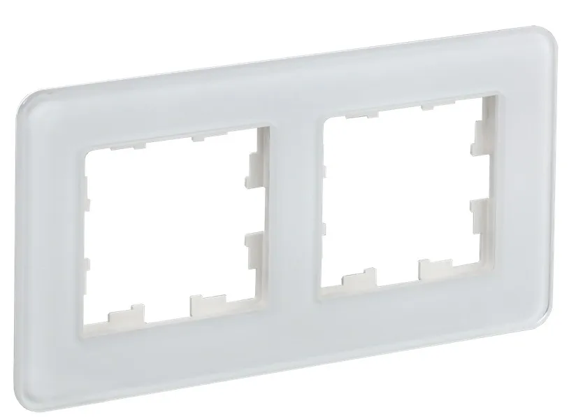 Рамка 2-я белый (стекло) BRITE IEK