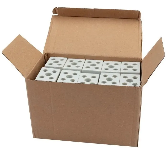 Колодка клеммная 15А (12мм2) керамическая 2 пары (REXANT)