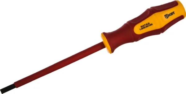 Отвертка диэлектрическая "Профи" шлиц 5.5*125 (КВТ)