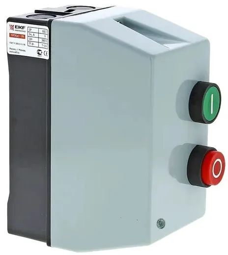 Пускатель в корпусе КМЭ 18А (12-18А кат.230В AC и индик.) IP65 EKF