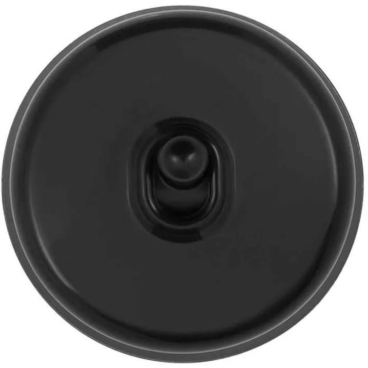 Выключатель перекрестный 1-кл. Черный (пластик Тумблерный) Bironi