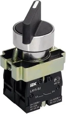 Переключатель LAY5-BJ25 2 пол. I-0 длин ручка 1но, IP40 IEK