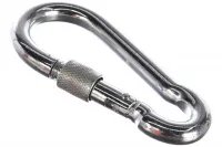 Карабин пожарный DIN5299 D с фиксатором 12мм (поштучно) (Tech-KREP)