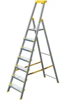 Стремянка алюминиевая анодированная 7 ступеней проф., с орг. (AS707AK015) (ALUMET)