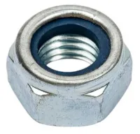 Гайка М12 с нейлоновым кольцом DIN985 цинк (30 шт.) (ГОСКРЕП), уп