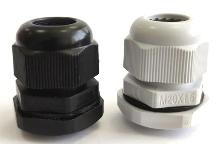 Кабельный ввод М12 (3-6,5 мм) черный пластик IP68 (Гофроматик)