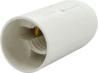 Патрон E14 пластик подвесной белый