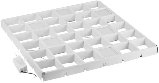 Светильник светодиодный SPO-646-3-4K-W6 36Вт 4000К 3420Лм грильято 100х100 белый ЭРА