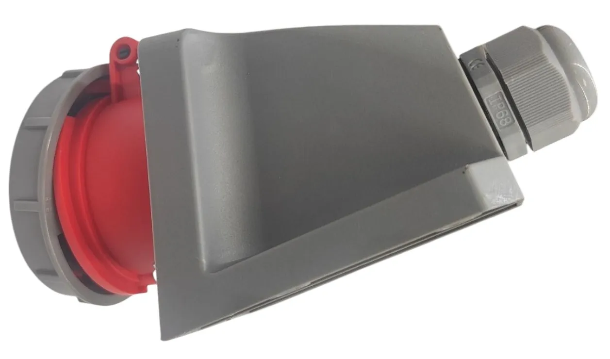 Розетка стационарная 16A 5п (3P+PE+N) SLN-1152 IP67, 380В, AWSPRODUCTS