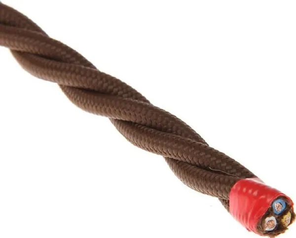 Провод витой 3*2,5 Коричневый (матовый) кратно (10м) Bironi (50м/уп)