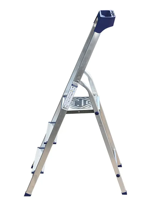 Стремянка алюминиевая 3 ступени с пластиковым органайзером  (AM703AK011) (ALUMET)