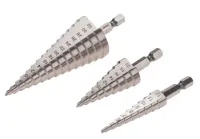 Набор ступенчатых сверл, 4-12,4-20,4-32мм 3 шт. KRANZ, наб