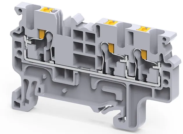 Клемма пружинная 3-х проводная OptiClip 2,5 сер. push-in 331844 КЭАЗ