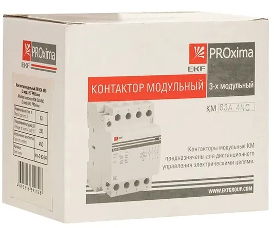 Контактор модульный КМ 40/04 (кат.230В AC, 4нз, 40A PROxima) EKF
