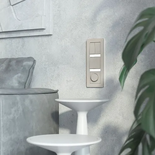 Выключатель 2-кл. Дымчатый WERKEL