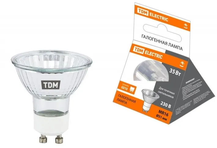 Лампа галоген. PAR16 GU10 35W TDM