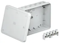 Коробка распред. о/п 125х100х40 IP55 СЕРАЯ с колодкой А18 OBO Bettermann (10)