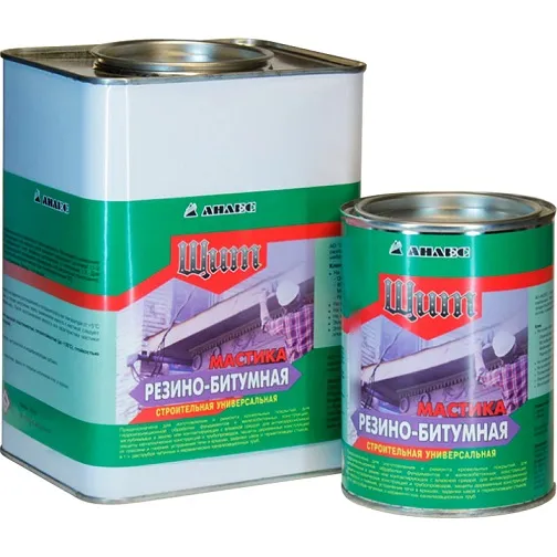 Мастика рез-битумная "Щит", 1л(0,8кг) Анлес