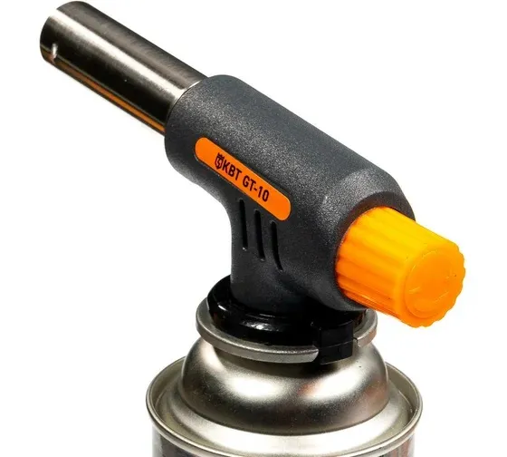 Горелка-насадка газовая с пьезоподжигом  GT-10 серия ПРОФИ (КВТ)