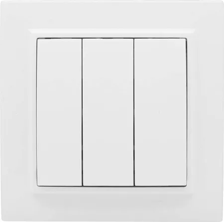 Выключатель 3-кл. Белый Минск EKF