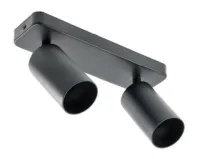 Спот SANTO BIS под лампу GU10 IP20 двойной круглый черный GTV