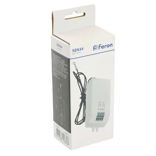 Датчик движения (касания) SEN34 230V 800W белый с кабелем 1.5м