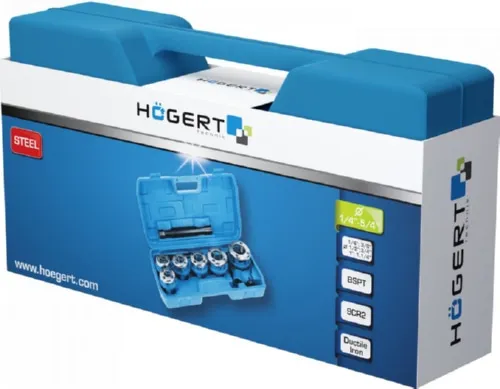 Набор для нарезания резьбы на трубах 1/4"- 5/4" HOEGERT