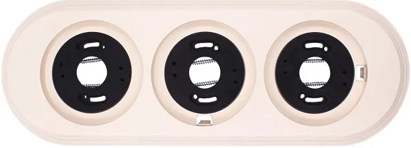 Рамка 3-я Песочное золото (пластик) Bironi