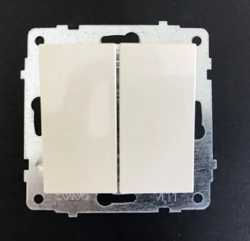 Механизм выкл. 2-кл., крем