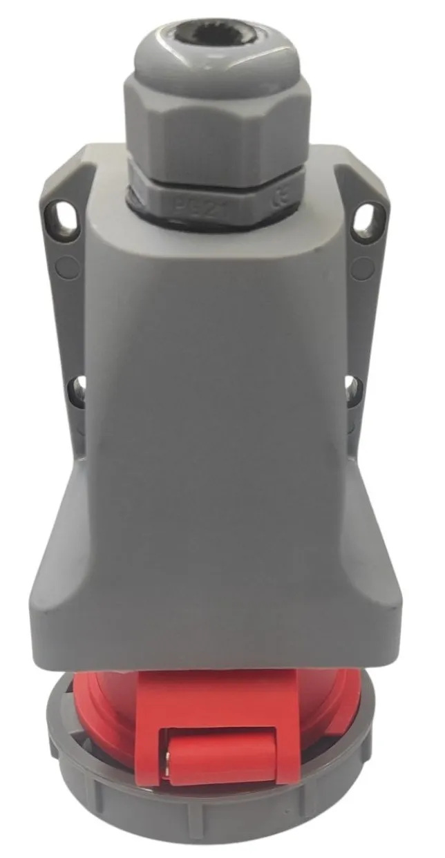 Розетка стационарная 16A 5п (3P+PE+N) SLN-1152 IP67, 380В, AWSPRODUCTS