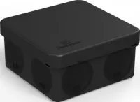Коробка распред. о/п 80х80х40 IP66 ЧЕРНАЯ пр. монт. двухкомпонентная HF УФ Промрукав (132)