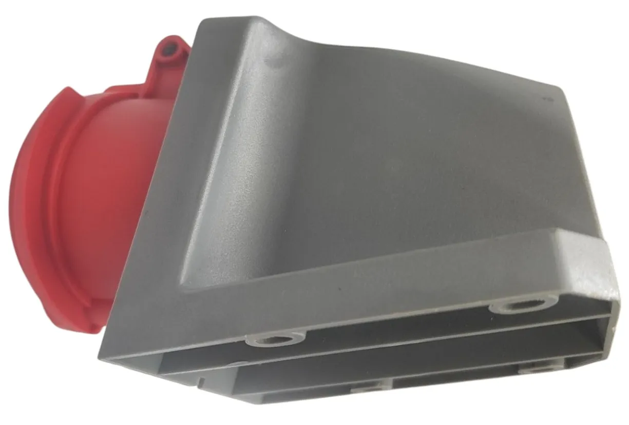 Розетка стационарная 32A 4п (3P+PE) SLN-124K IP44, 380В, AWSPRODUCTS